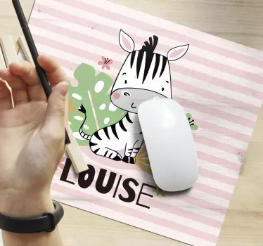 Tapis de souris original personnage zèbre mignon - TenStickers