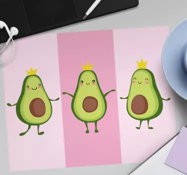 Tapis de souris original personnages d'avocat mignons - TenStickers
