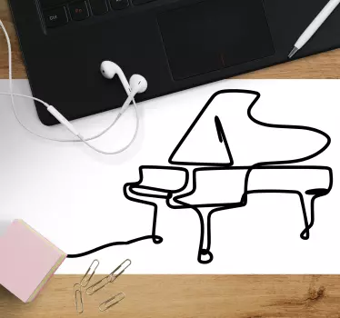 Tapis de souris original piano à queue stylisé - TenStickers
