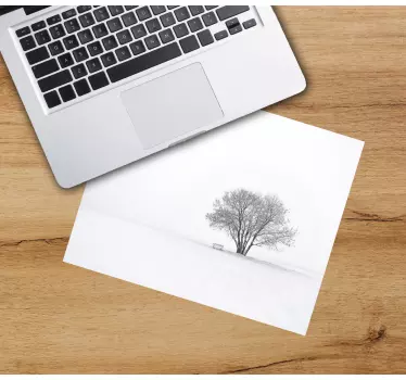 Tapis de souris original scène d'arbre solitaire - TenStickers