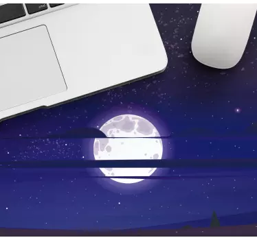 Tapis de souris original scène nocturne au clair de lune - TenStickers