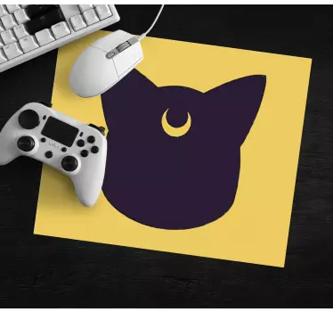 Tapis de souris original silhouette de chat stylisée - TenStickers