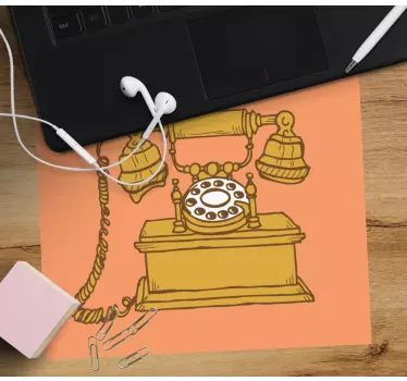 Tapis de souris original téléphone rotatif classique - TenStickers