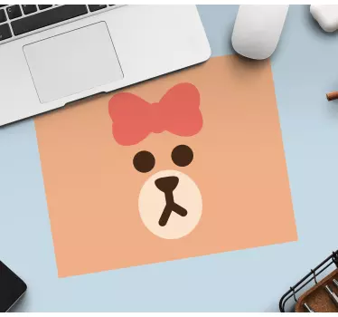 Tapis de souris original tête d'ours adorable - TenStickers