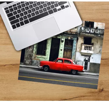 Tapis de souris original voiture rouge classique - TenStickers