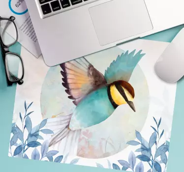 Tapis de souris original vol coloré d'oiseaux - TenStickers