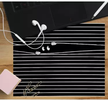 Tapis de souris original yeux curieux en observation - TenStickers