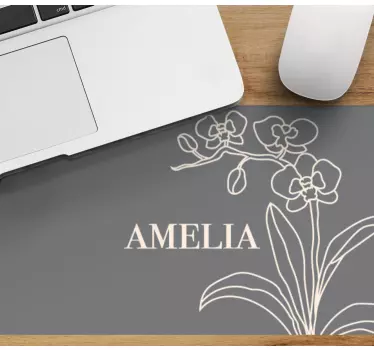 Tapis de souris personnalisable arrangement floral élégant - TenStickers