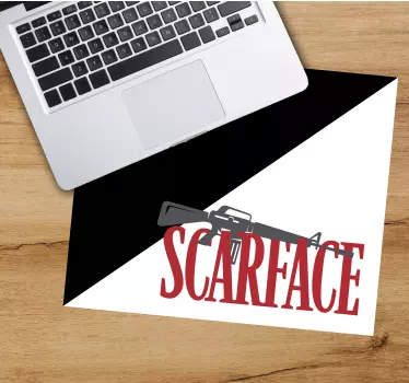Tapis de souris personnalisable art inspiré de scarface - TenStickers