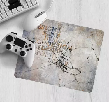 Tapis de souris personnalisable art textuel contemporain - TenStickers