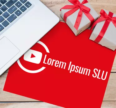 Tapis de souris personnalisable avec logo élégant - TenStickers