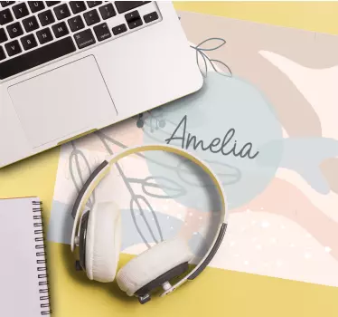 Tapis de souris personnalisable avec prénom accentué - TenStickers