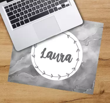 Tapis de souris personnalisable cercle élégant personnalisé - TenStickers