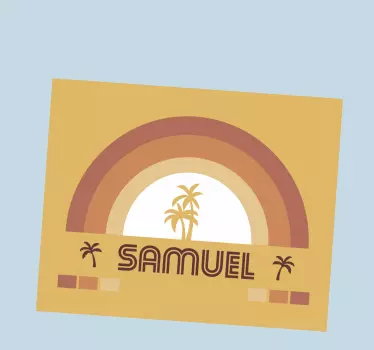 Tapis de souris personnalisable design arc-en-ciel - TenStickers