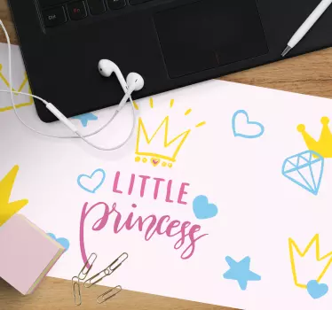 Tapis de souris personnalisable motif couronne charmante - TenStickers
