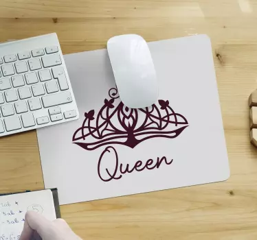 Tapis de souris personnalisable motif couronne Élégante - TenStickers