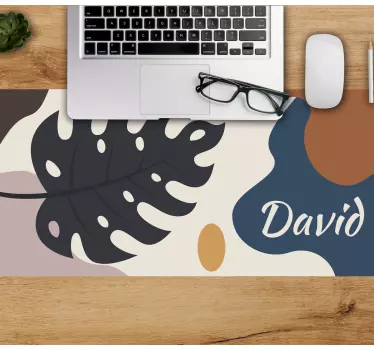 Tapis de souris personnalisable motif feuilles - TenStickers