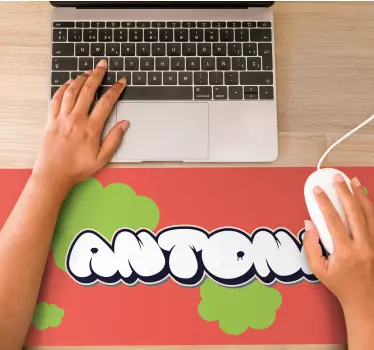 Tapis de souris personnalisable texte coloré personnalisable - TenStickers