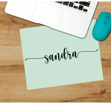 Tapis de souris personnalisable texte personnalisé élégant - TenStickers