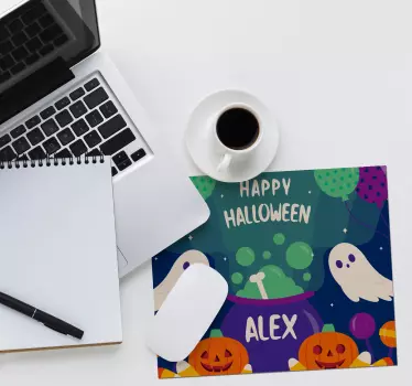 Tapis de souris personnalisable thème halloween - TenStickers
