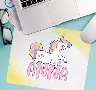 Tapis de souris personnalisable thème licorne - TenStickers