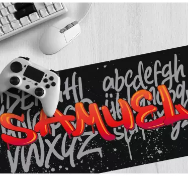 Tapis de souris personnalisable typographie unique - TenStickers