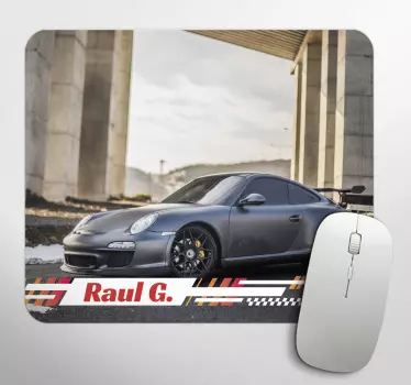 Tapis de souris personnalisé nom voiture - TenStickers