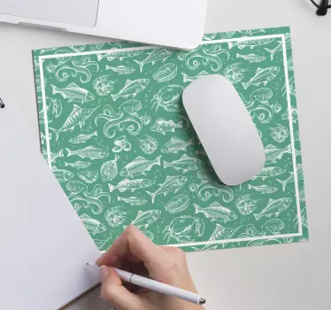 Tapis de souris Poissons dessinés à la main - TenStickers