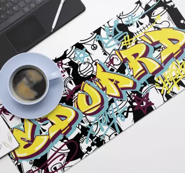XXL tapis de souris pour gamer Graffiti personnalisable - TenStickers