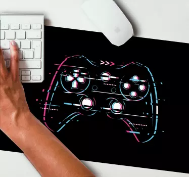 Tapis de souris pour gamer Graphique de tampon cassé - TenStickers