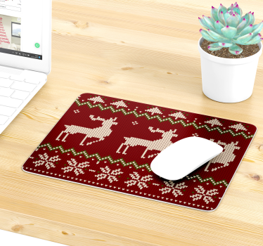 Tapis de souris noël modèle tissu tricoté - TenStickers