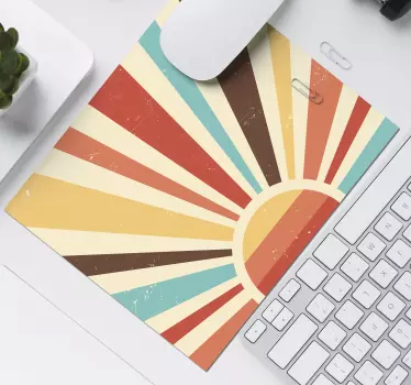 Tapis de souris coucher de soleil vintage - TenStickers