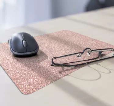 tapis de souris style original Paillettes roses - TenStickers