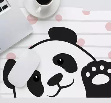tapis de souris style original Panda agitant - TenStickers
