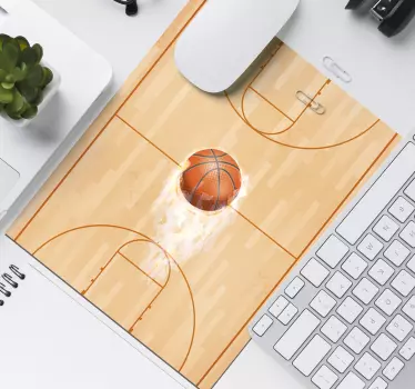 Tapis de souris original terrain de basketball - TenStickers