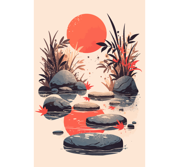 Store enrouleur salle de bain inspiration style japonais - TenStickers