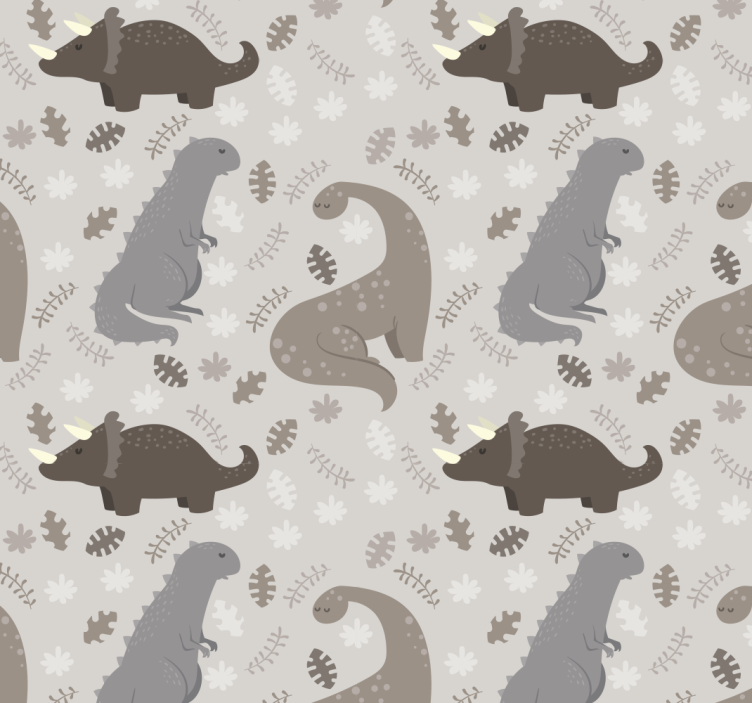 Store enrouleur dinosaures motif gris - TenStickers