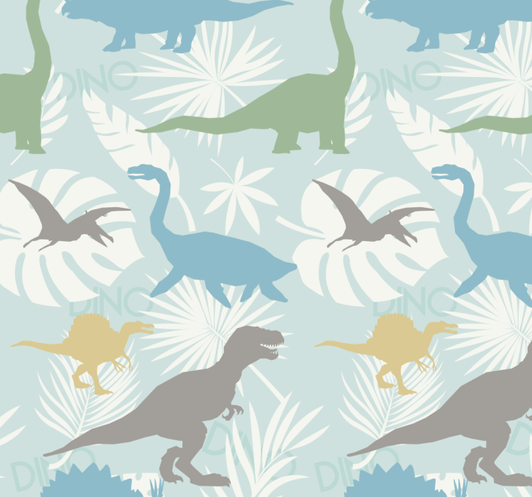 Store enrouleur dinosaures motif de couleur pastel - TenStickers