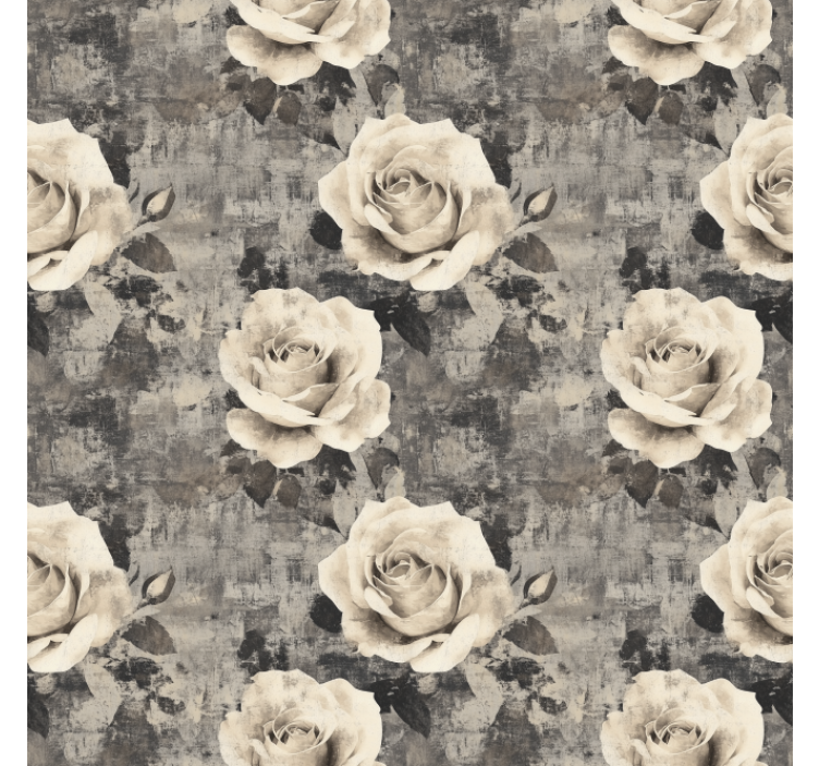 Store enrouleur cuisine fleurs de marmur - TenStickers