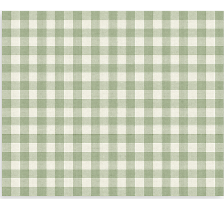 Store enrouleur cuisine motif de tissu vert - TenStickers