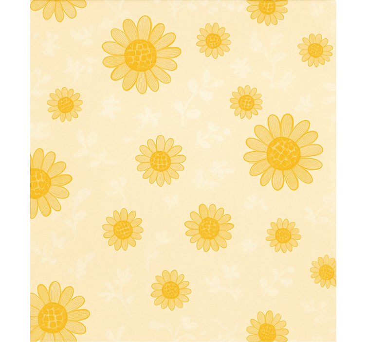 Store enrouleur pour chambre enfant motif tournesol jaune - TenStickers