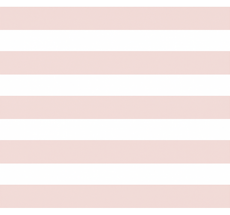 Store enrouleur pour chambre enfant rayures blanches et roses - TenStickers