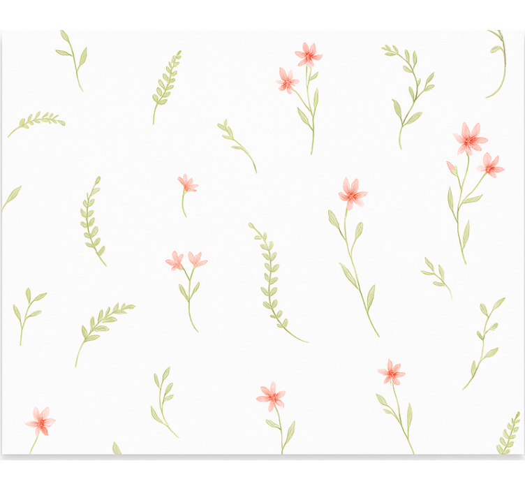 Store enrouleur pour chambre enfant fleurs de prairie pastel - TenStickers