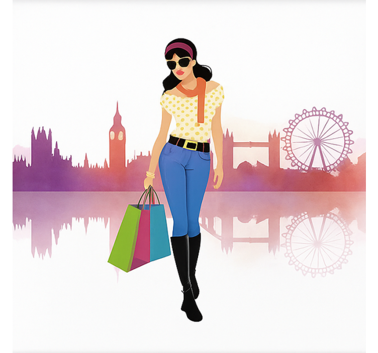 Store enrouleur pour chambre ado fille citadine - TenStickers