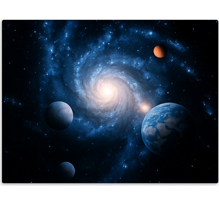 Store enrouleur pour chambre ado galaxie espace planète - TenStickers