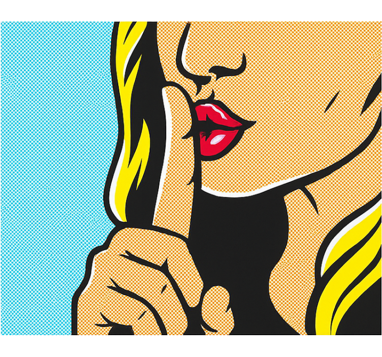 Store enrouleur pour chambre ado fille pop art faisant taire - TenStickers