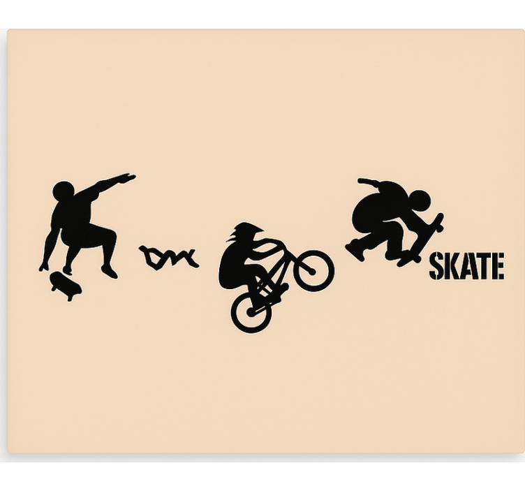 Store enrouleur pour chambre ado sport de skate bmx - TenStickers