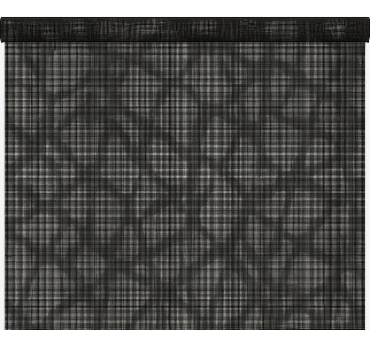 Store enrouleur bureaux noir/gris translucide - TenStickers