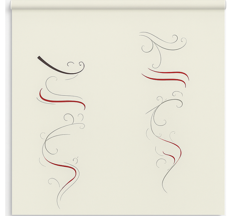 Stores nordiques spirale florale abstraite multicolore - TenStickers