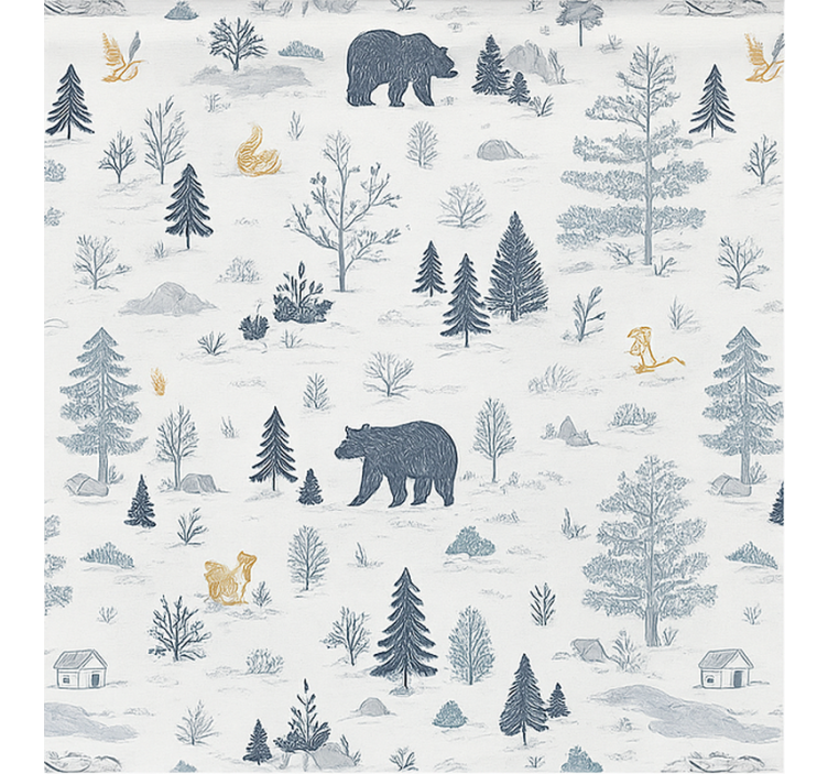 Stores nordiques ours dans les forêts scandinaves - TenStickers
